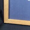 10-1190.jpg Framed Color Photograph Peruvian Girl Blue Plaid Dress 14x17 Oak Style Frame