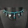 Hopi Dreams Southwestern Style Fashion Charm Necklace Turquoise Color Silver