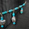 Hopi Dreams Southwestern Style Fashion Charm Necklace Turquoise Color Silver