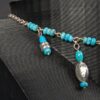 Hopi Dreams Southwestern Style Fashion Charm Necklace Turquoise Color Silver