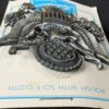 Vintage US Army Officer Cap Insignia Lauterstein's Great Seal Silver Tone NOS...