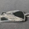 English Laundry Stainless Steel Pendant Eagle Design Black Background Jewelry...