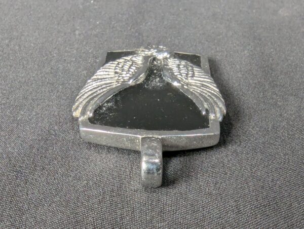 English Laundry Stainless Steel Pendant Eagle Design Black Background Jewelry...