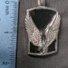 English Laundry Stainless Steel Pendant Eagle Design Black Background Jewelry...