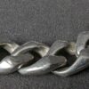 Heavy Duty Curb Link Chain Bracelet Ornate Triangular Box Clasp Stainless Steel