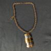 10-1250.jpg Vintage H & S Originals Pendant Necklace Mixed Metal Copper Brass Silver Tone...