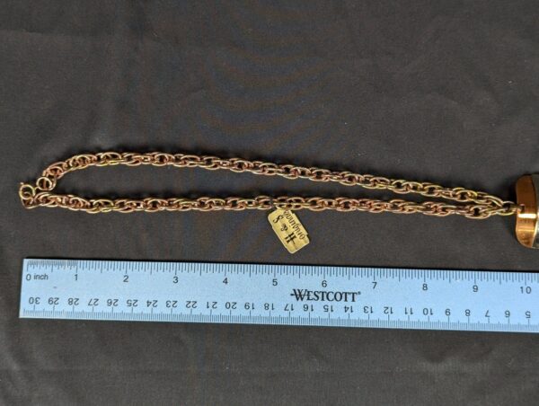 10-1251.jpg Vintage H & S Originals Pendant Necklace Mixed Metal Copper Brass Silver Tone...