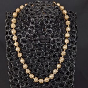 Vintage Faux Pearl Necklace Mid-Century Costume Jewelry Hook-and-Eye Clasp Fair
