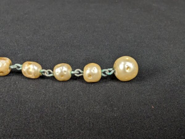 10-1261.jpg Vintage Faux Pearl Necklace Mid-Century Costume Jewelry Hook-and-Eye Clasp Fair