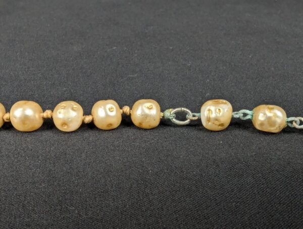 10-1262.jpg Vintage Faux Pearl Necklace Mid-Century Costume Jewelry Hook-and-Eye Clasp Fair