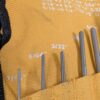 MulWark 9-Piece Roll Pin Punch Set with Canvas Storage Roll Heat-Treated Steel
