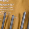 MulWark 9-Piece Roll Pin Punch Set with Canvas Storage Roll Heat-Treated Steel