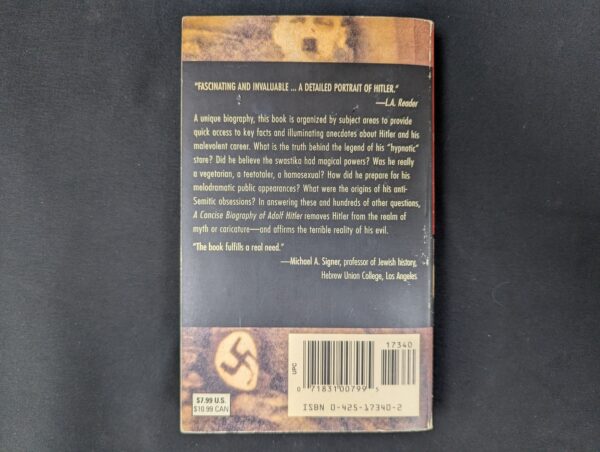 A Concise Biography of Adolf Hitler by Thomas Fuchs Paperback 2000