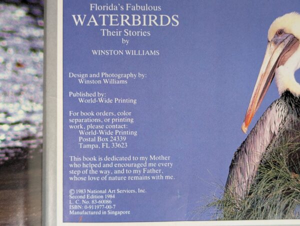 10-1416.jpg Florida's Fabulous Waterbirds: Their Stories by Winston Williams 1983