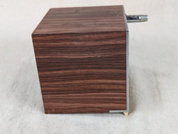 Vintage Realistic Weatheradio Model 12-181B Faux Rosewood Grain Cube Radio Ta...