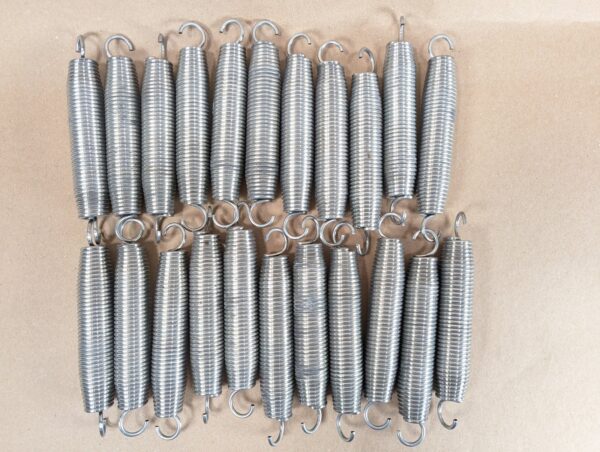 Replacement Trampoline Springs 6-Inch Barrel Shaped Steel Hardware Set of 22 New