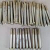 Lot of 72 Grade 8 High-Strength Steel Hex Head Bolts 1/2in x 5-1/4in Yellow Zinc
