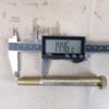 Lot of 72 Grade 8 High-Strength Steel Hex Head Bolts 1/2in x 5-1/4in Yellow Zinc