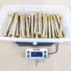 Lot of 72 Grade 8 High-Strength Steel Hex Head Bolts 1/2in x 5-1/4in Yellow Zinc