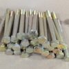 Grade 8 Yellow Zinc-Plated Hex Head Bolts 5-1/2 Inch Length Lot of 33 Hardware