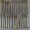 Grade 8 Yellow Zinc-Plated Hex Head Bolts 5-1/2 Inch Length Lot of 33 Hardware