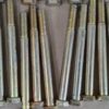 Grade 8 Yellow Zinc-Plated Hex Head Bolts 5-1/2 Inch Length Lot of 33 Hardware