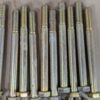 Grade 8 Yellow Zinc-Plated Hex Head Bolts 5-1/2 Inch Length Lot of 33 Hardware