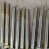 Grade 8 Yellow Zinc-Plated Hex Head Bolts 5-1/2 Inch Length Lot of 33 Hardware