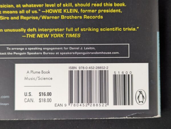 This Is Your Brain on Music by Daniel J. Levitin Paperback