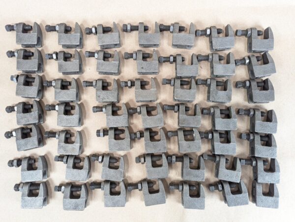 PRC Industrial Beam Clamps E62 Heavy Duty Steel Threaded Adjustment Lot of 45...
