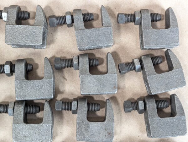 PRC Industrial Beam Clamps E62 Heavy Duty Steel Threaded Adjustment Lot of 45...