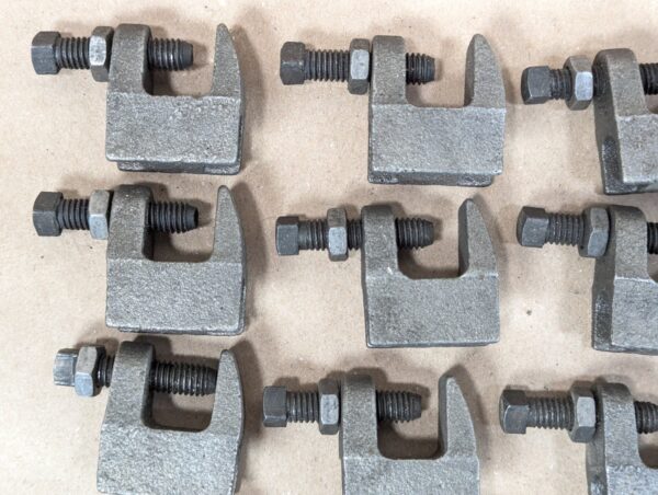 PRC Industrial Beam Clamps E62 Heavy Duty Steel Threaded Adjustment Lot of 45...
