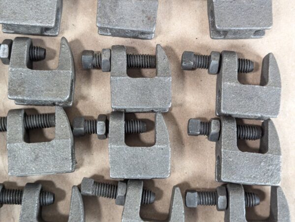 PRC Industrial Beam Clamps E62 Heavy Duty Steel Threaded Adjustment Lot of 45...