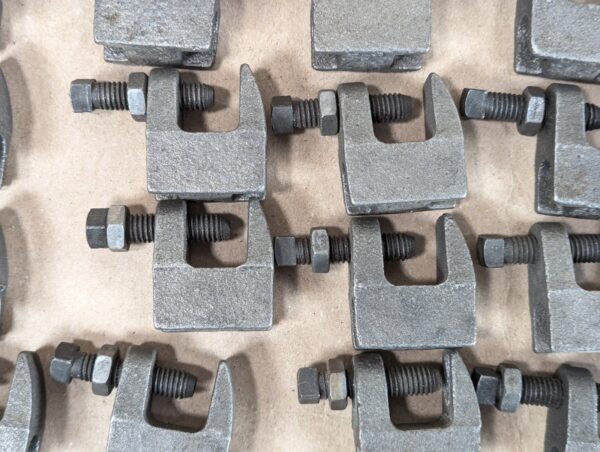 PRC Industrial Beam Clamps E62 Heavy Duty Steel Threaded Adjustment Lot of 45...