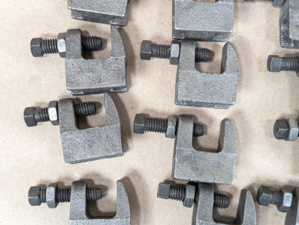PRC Industrial Beam Clamps E62 Heavy Duty Steel Threaded Adjustment Lot of 45...