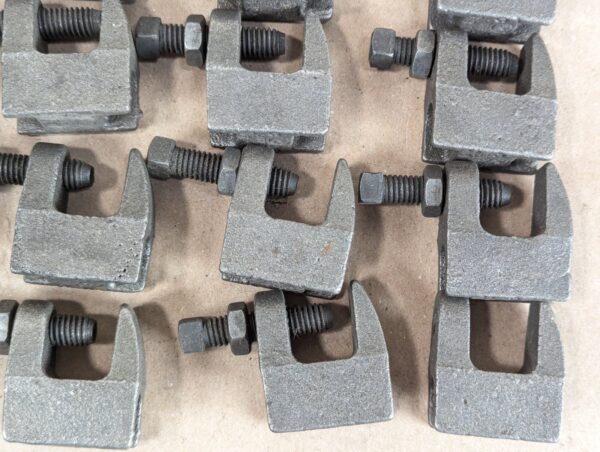 PRC Industrial Beam Clamps E62 Heavy Duty Steel Threaded Adjustment Lot of 45...
