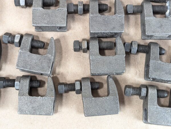PRC Industrial Beam Clamps E62 Heavy Duty Steel Threaded Adjustment Lot of 45...