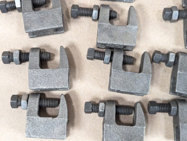 PRC Industrial Beam Clamps E62 Heavy Duty Steel Threaded Adjustment Lot of 45...