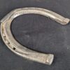 Set of Four Metal Horseshoes with Calks Equestrian Hardware Silver Tone Decor...