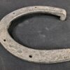Set of Four Metal Horseshoes with Calks Equestrian Hardware Silver Tone Decor...