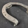 Set of Four Metal Horseshoes with Calks Equestrian Hardware Silver Tone Decor...
