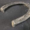 Set of Four Metal Horseshoes with Calks Equestrian Hardware Silver Tone Decor...