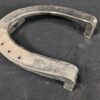Set of Four Metal Horseshoes with Calks Equestrian Hardware Silver Tone Decor...