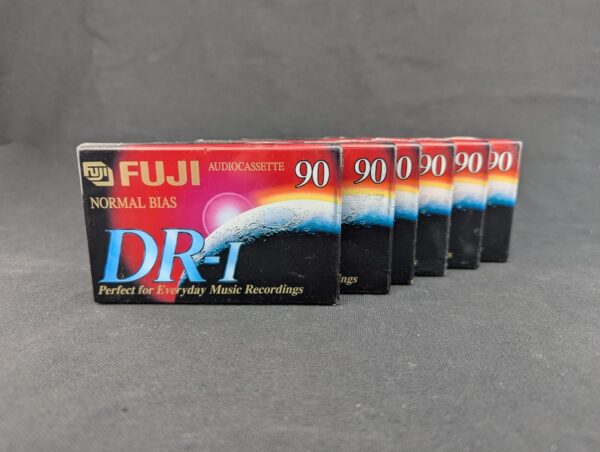 10-159.jpg 6 Fuji DR-I Normal Bias 90 Minute Blank Audio Cassette Tapes Type 1 New & Sealed