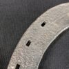 Set of Four Metal Horseshoes Silver Display Hardware with Triangle Maker Mark