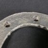 Set of Four Metal Horseshoes Silver Display Hardware with Triangle Maker Mark