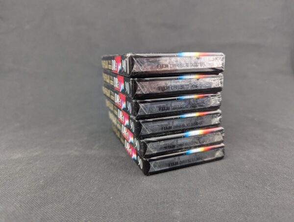 10-161.jpg 6 Fuji DR-I Normal Bias 90 Minute Blank Audio Cassette Tapes Type 1 New & Sealed