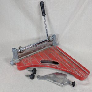 Roberts 12" Manual Tile Cutter Model 10-900 Red Metal Base with Cutting Rail ...