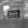 10-1624.jpg Watra Hand-Made Glass Canister with Lid Cylindrical Design Ball Finial Poland
