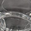 10-1630.jpg Watra Hand-Made Glass Canister with Lid Cylindrical Design Ball Finial Poland